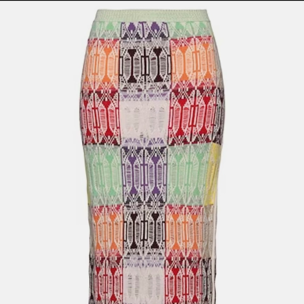 Chloé Neutral Knit Skirt Midi/Maxi